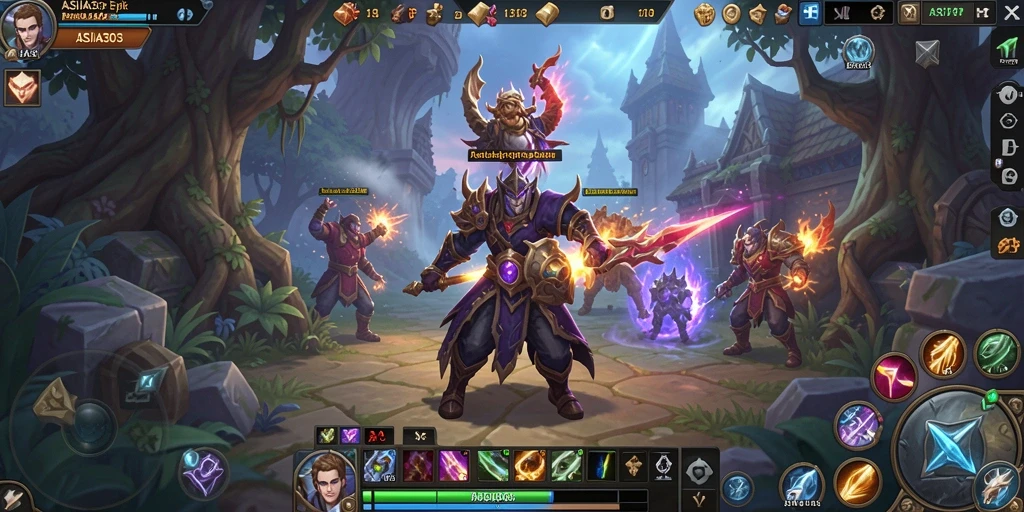 Tampilan gameplay ASIA303 yang mendebarkan dengan pertarungan epik.