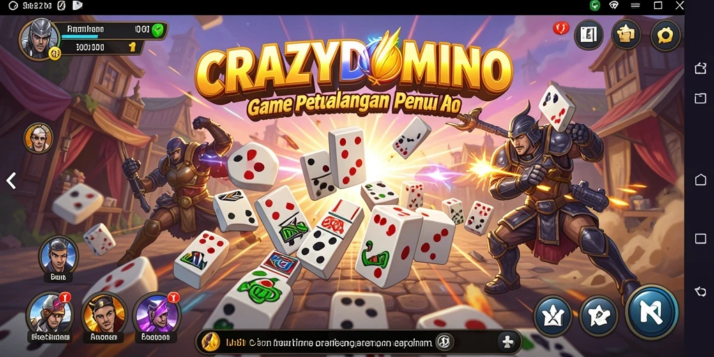 Gameplay menegangkan di dunia <strong>CRAZYDOMINO</strong> dengan aksi seru.