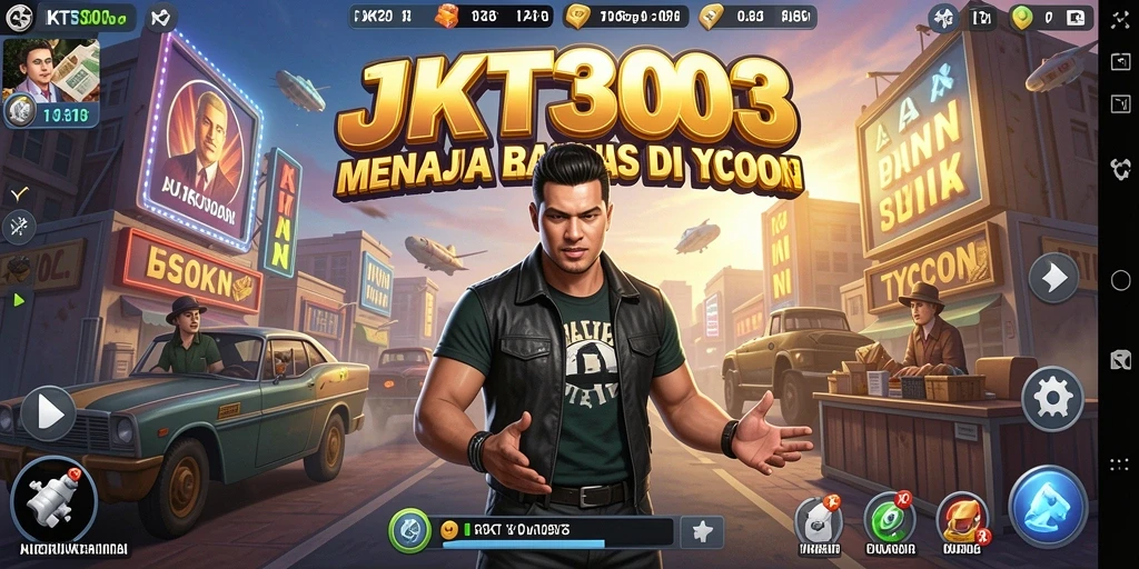 Tangkapan layar JKT303 menunjukkan pengguna yang sedang mengelola bisnis dengan baik.