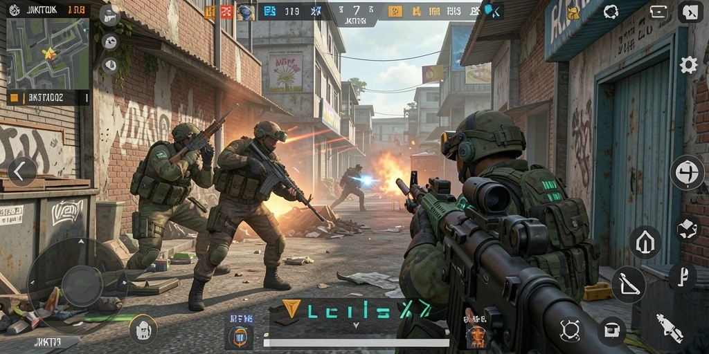 Tampilan gameplay JKTOK yang menegangkan dan penuh aksi