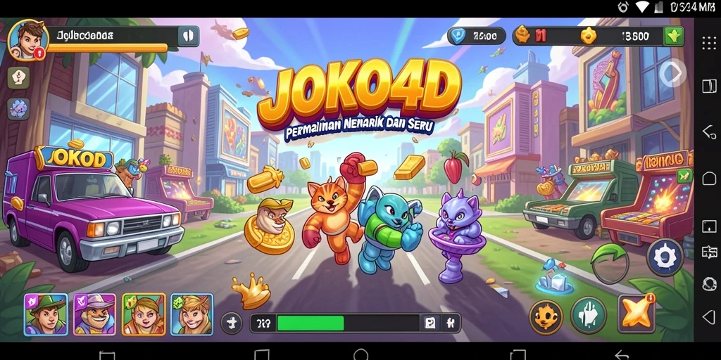Screenshot JOKO4D menampilkan gameplay Arcade yang seru dan memikat.