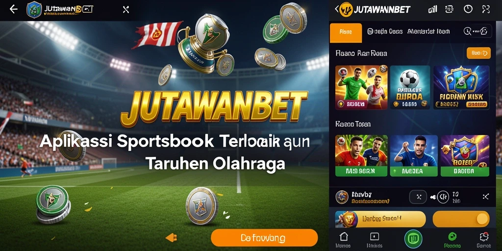 Tampilan utama JUTAWANBET dengan pilihan taruhan olahraga.
