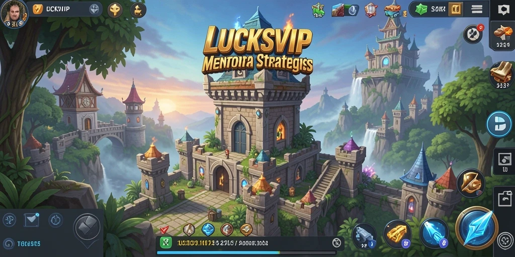 Screenshot menunjukkan aksi mendebarkan dalam gameplay Tower Defense LUCKSVIP.