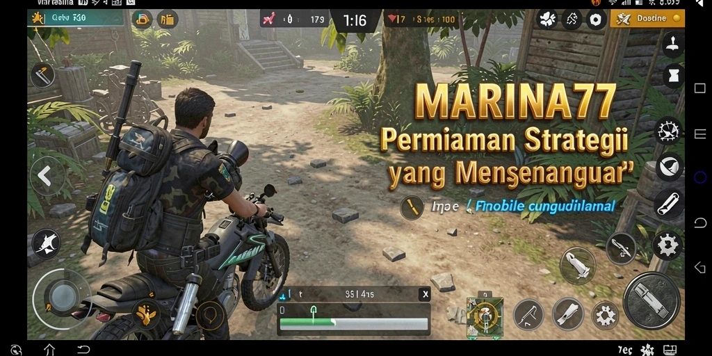 Tampilan gameplay seru dan strategis di MARINA77.