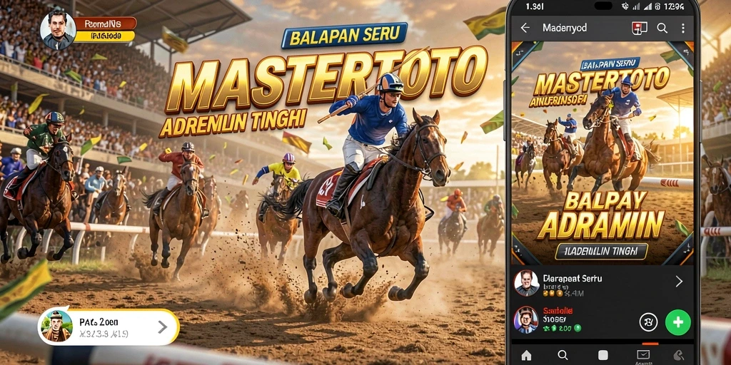 Tampilan gameplay balapan yang mendebarkan dalam MASTERTOTO.