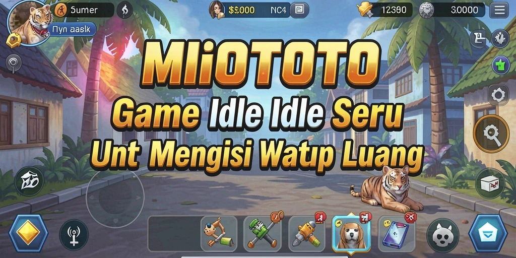Tampilan gameplay seru di MIOTOTO dengan karakter menarik.