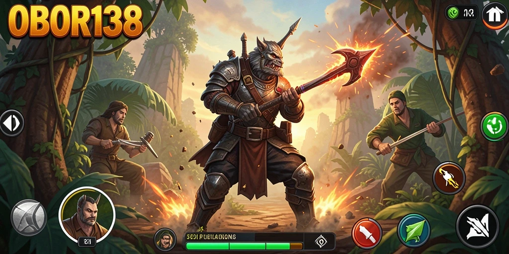 Tangkapan layar dari gameplay OBOR138 yang penuh aksi dan seru.