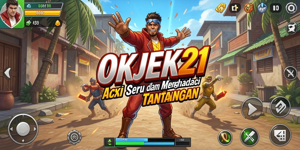 Tangkapan layar dari gameplay mendebarkan OKJEK21.