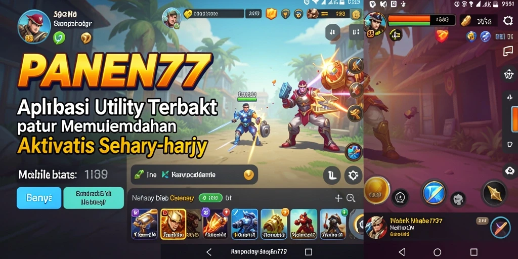 Tampilan antarmuka PANEN77 yang intuitif dan menarik.