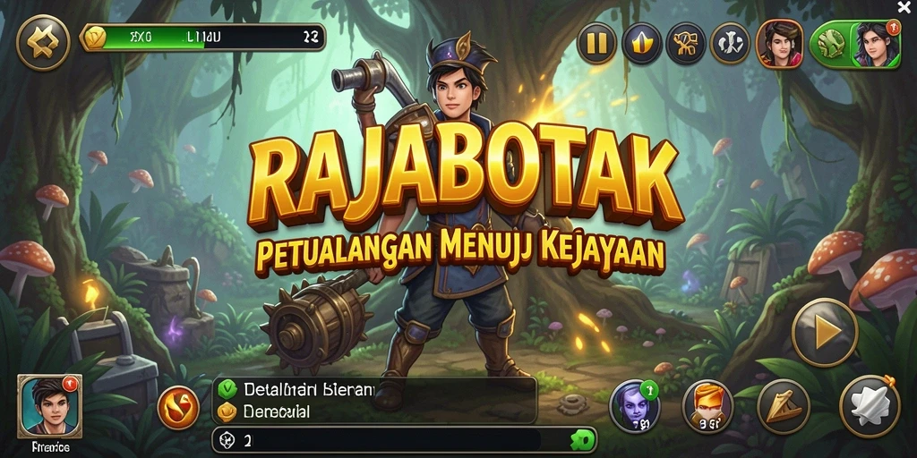 Tangkapan layar gameplay petualangan RAJABOTAK yang menakjubkan.