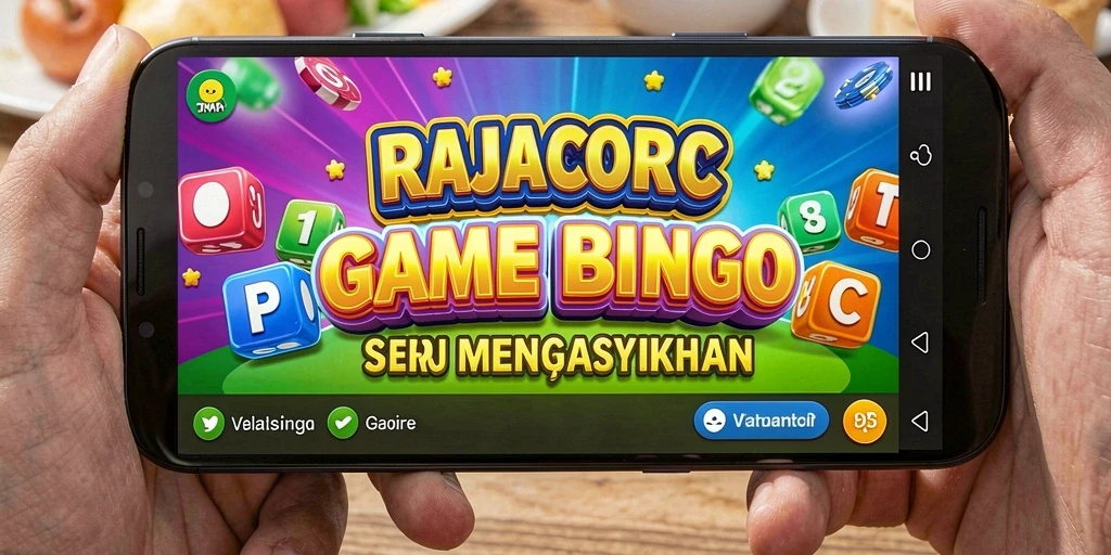 Tampilan gameplay menarik dari game Bingo RAJACORC.