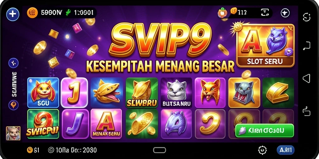 Tampilan gameplay Slot SVIP9 yang seru dan menarik.