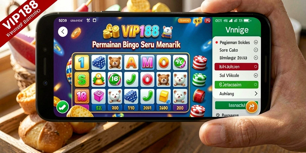 Tampilan utama gameplay Bingo di VIP188.
