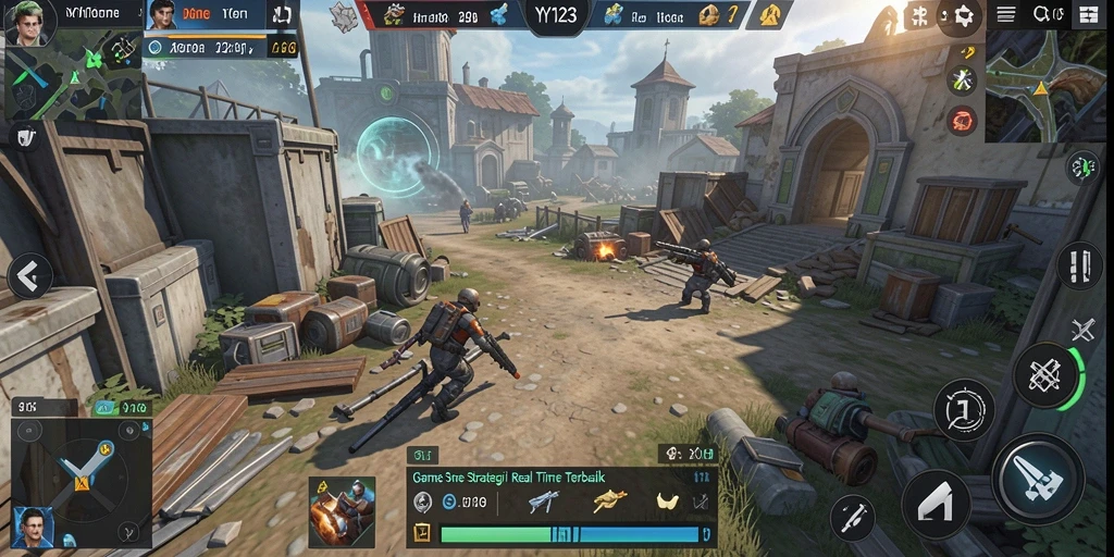 Tampilan screenshot gameplay <strong>YY123</strong> yang menarik dan strategis.